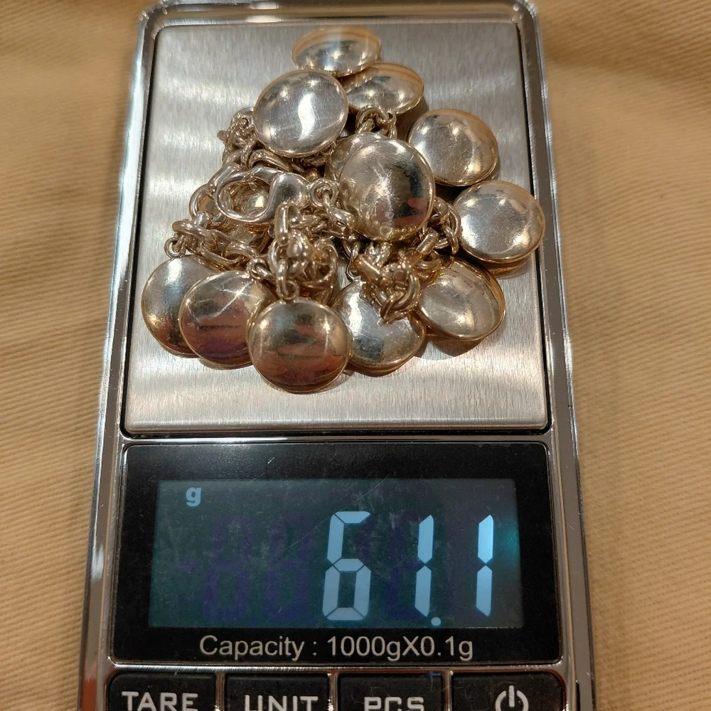 Tiffany Silver Multi-Disc Bracelet 61.1 Grams - Picture 6 of 6